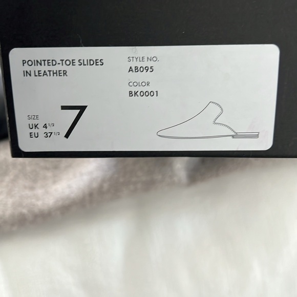 J. Crew leather Black Mules with Pointed Toe - Picture 14 of 14